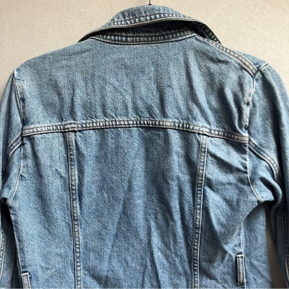 Zara Denim Button-Up Dress Sz S - Picture 4 of 10